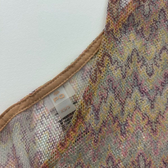 PQ Swim Lavish Joy Lace Multi Chevron Swim Cover Up XS/S - Picture 2 of 7